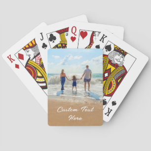 Custom Photo Text Playing Cards Your Photos Gift