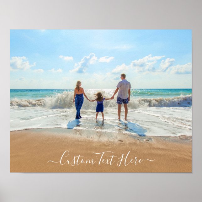 Custom Photo Text Poster Your Family Photos (Front)
