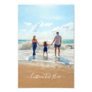 Custom Photo Text Poster Your Family Photos Gift