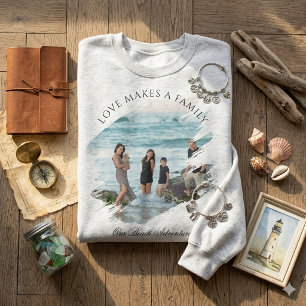 Custom Photo Text Print Cosy Basic Sweatshirt