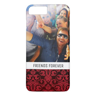 Custom Photo & Text Red wallpaper 2 Case-Mate iPhone Case