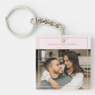 Custom Photo & Text Romantic Gift - Personalized Key Ring