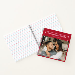 Custom Photo & Text Romantic Gift - Personalized  Notebook
