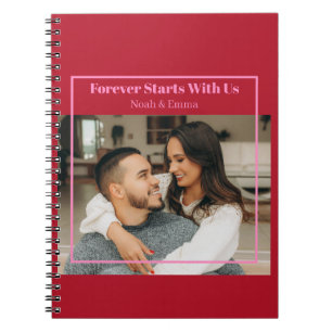 Custom Photo & Text Romantic Gift - Personalized  Notebook