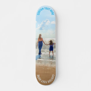 Custom Photo Text Skateboard Your Family Photos