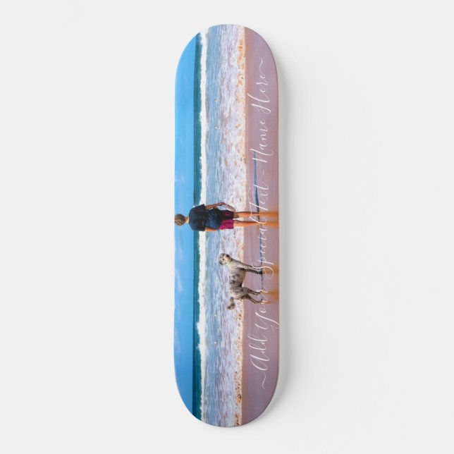 Custom Photo Text Skateboard Your Own Design (Front)
