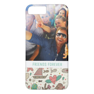 Custom Photo & Text Summer Ships Pattern Case-Mate iPhone Case