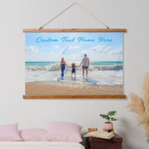 Custom Photo Text Tapestry Your Family Photos Gift