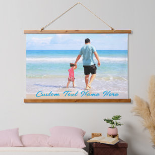 Custom Photo Text Tapestry Your Photos with Dad