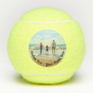 Custom Photo Text Tennis Balls Your Photos Gift