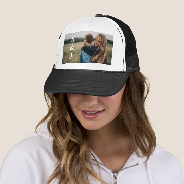 Custom, Photo & Text  Trucker Hat (In Situ)