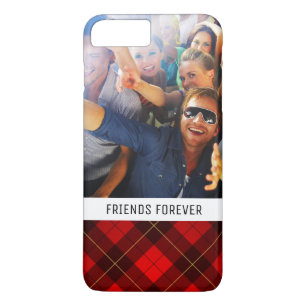 Custom Photo & Text Wallace tartan background Case-Mate iPhone Case