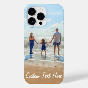 Custom Photo Text with Your Family Photos Gift iPhone 14 Pro Max Case