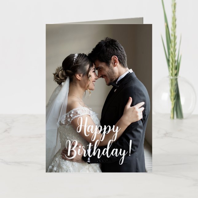 Custom Photo & Texts Birthday Greeting (Front)