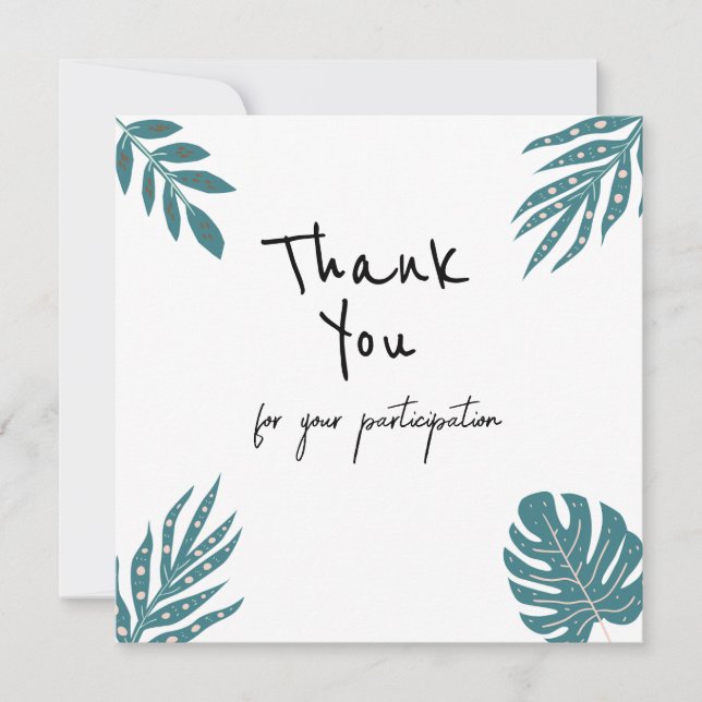 Custom Photo Thank You Card (Front)