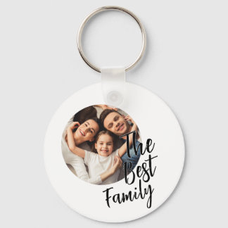 Custom Photo The Best Family Key Ring