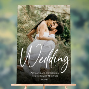 Custom photo The Wedding of Welcome sign