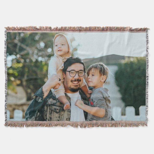 Custom Photo Throw Blanket (Front)