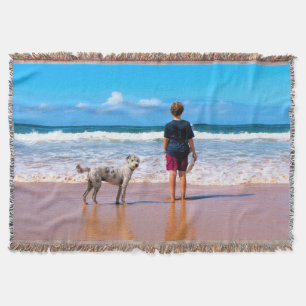Custom Photo Throw Blanket with Your Pets Photos