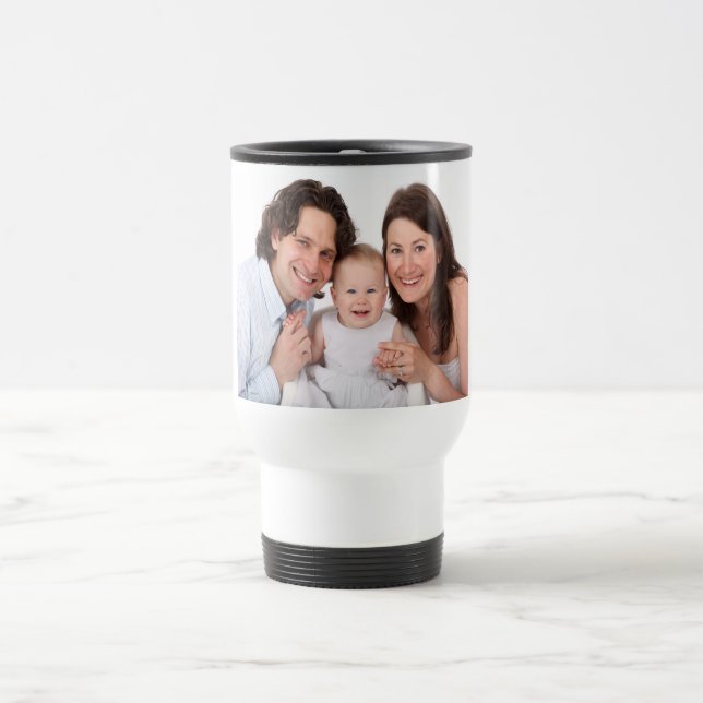 Custom Photo Travel Mug (Center)