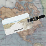 Custom photo travel vacation luggage tag<br><div class="desc">Add one of your own favourite photos.  With a white photo overlay.  Personalise and add your name and contact information.</div>