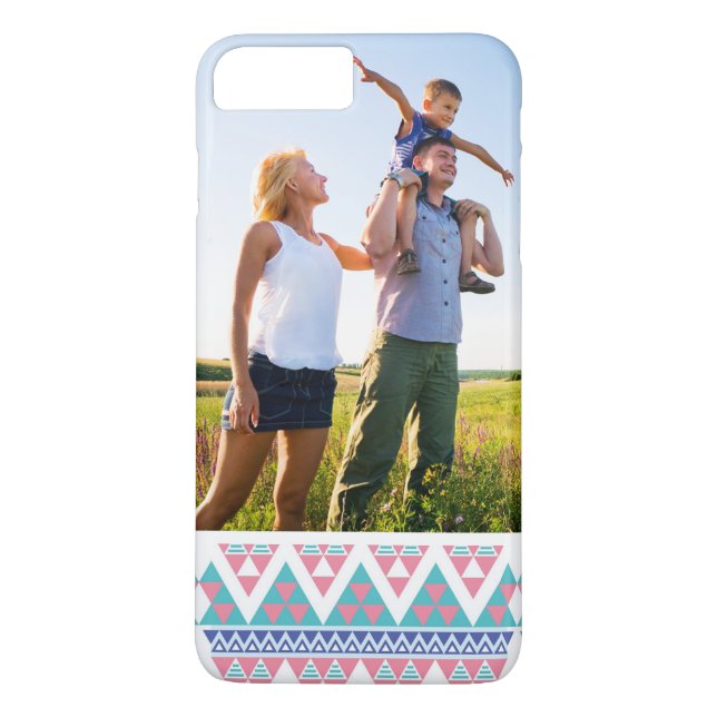 Custom Photo Tribal aztec colourful pattern Case-Mate iPhone Case (Back)