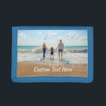 Custom Photo Trifold Wallet with Your Photos<br><div class="desc">Custom Photo and Text Wallets - Unique Your Own Design - Personalised Family / Friends or Personal Wallet Gift - Add Your Text and Photo - Resize and move elements with customisation tool ! Choose font / size / colour ! Good Luck - Be Happy :)</div>
