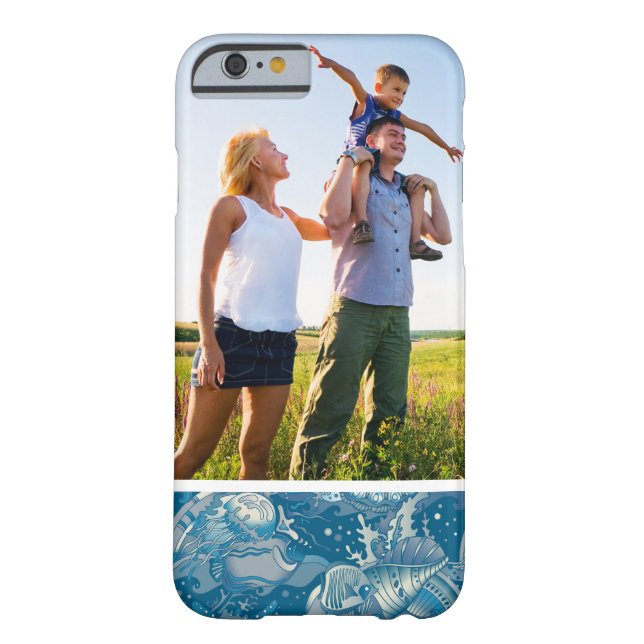 Custom Photo Tropical Sea Pattern Case-Mate iPhone Case (Back)