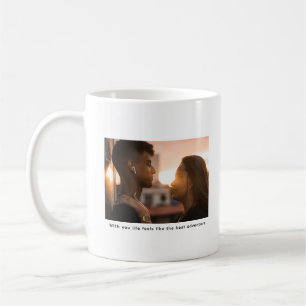 Custom Photo Typewriter Caption Personalised Coffee Mug