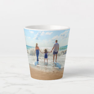 Custom Photo - Unique Your Own Design Personalised Latte Mug