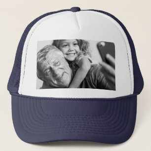 Custom Photo Upload Design Your Own Grandpa Trucker Hat