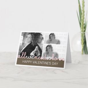 Custom Photo Valentines Greeting Card   Collage