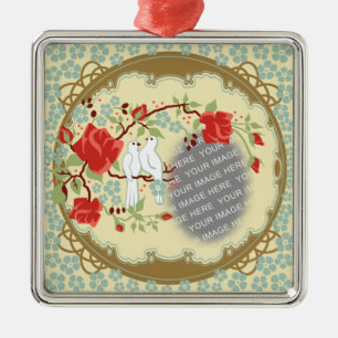 Custom Photo Vintage Inspired Love Metal Tree Decoration