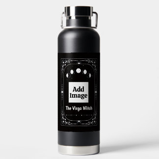 Custom Photo Virgo Zodiac Tarot Birthday Trendy Water Bottle