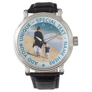 Custom Photo Watch with Your Photos and Text