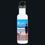 Custom Photo Water Bottle with Your Photos Design<br><div class="desc">Custom Photo Water Bottle - Make Your Own Design - Personalised Family / Friends / Pets or Personal Water Borrls Gift - Add Your Photo / Text / Name - Resize and move or remove and add elements / text with customisation tool ! You can transfer this design to more...</div>