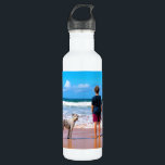 Custom Photo Water Bottle with Your Photos Design<br><div class="desc">Custom Photo Water Bottle - Make Your Own Design - Personalised Family / Friends / Pets or Personal Water Borrls Gift - Add Your Photo / Text / Name - Resize and move or remove and add elements / text with customisation tool ! You can transfer this design to more...</div>
