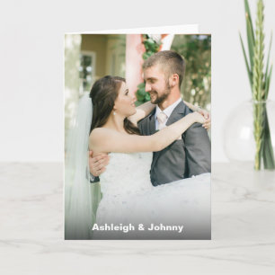 Custom Photo Wedding Card
