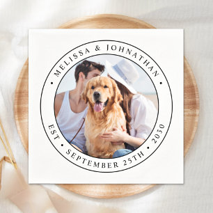 Custom Photo Wedding Napkin