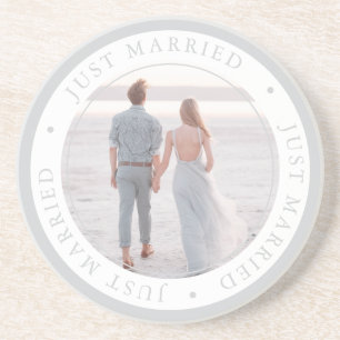 Custom photo wedding occasion simple coaster