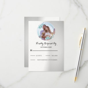Custom Photo Wedding RSVP Card