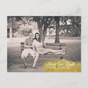 Custom Photo Wedding Save The Date Postcard