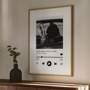 Custom Photo Wedding Song Poster