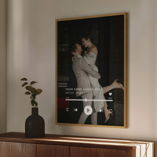 Custom Photo Wedding Song Poster