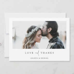 Custom Photo Wedding Thank You Card