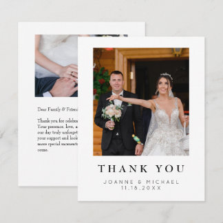 Custom Photo Wedding Thank You Card Personalised