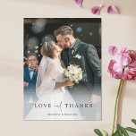 Custom Photo Wedding Thank You Magnet<br><div class="desc">This simply chic custom photo wedding thank you magnet template features an elegant, minimalist, modern design. It features your favourite photo, first names and a 'LOVE and THANKS' message conveyed with a striking blend of two distinct fonts, with 'and' in a light, flowing script between the rest of the other...</div>