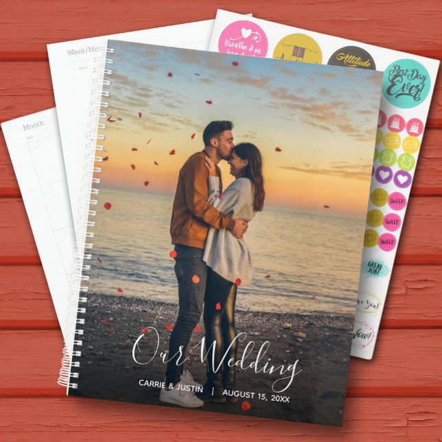 Custom Photo Weekly Monthly Wedding Planner (Creator Uploaded)