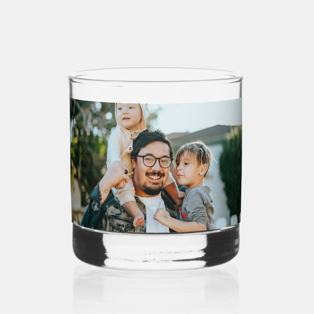 Custom Photo Whiskey Glass (Front)