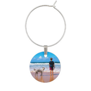 Custom Photo Wine Charm with Your Favourite Photos